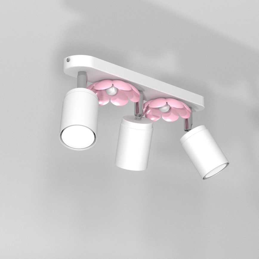 Точковий світильник FLOWER 3xGU10/8W/230V білий