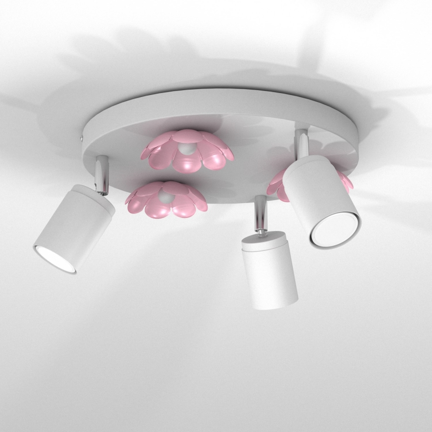 Точковий світильник FLOWER 3xGU10/8W/230V білий