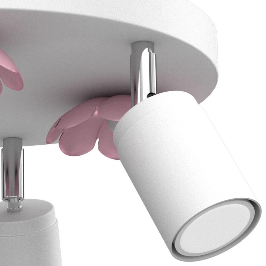 Точковий світильник FLOWER 3xGU10/8W/230V білий