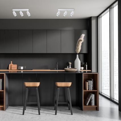 Точковий світильник FLOWER 3xGU10/8W/230V білий