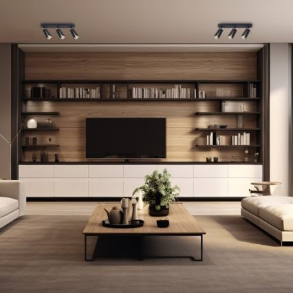 Точковий світильник FLOWER 3xGU10/8W/230V чорний