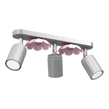 Точковий світильник FLOWER 3xGU10/8W/230V матовий хром