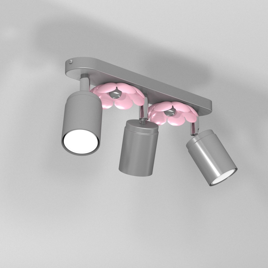 Точковий світильник FLOWER 3xGU10/8W/230V матовий хром