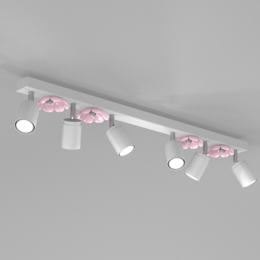 Точковий світильник FLOWER 6xGU10/8W/230V білий