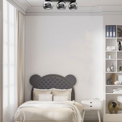 Точковий світильник GALAXY 3xGU10/8W/230V чорний