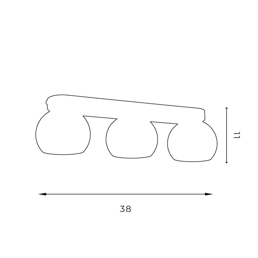 Точковий світильник GALAXY 3xGU10/8W/230V чорний