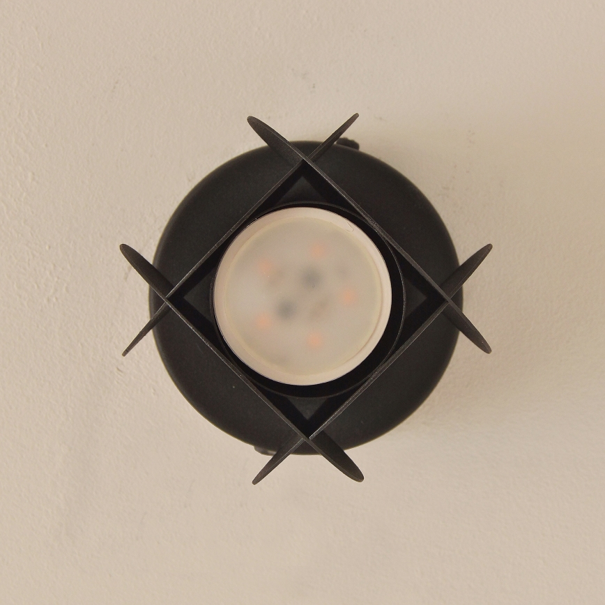 Точковий світильник GAMBIT 1xGU10/10W/230V чорний