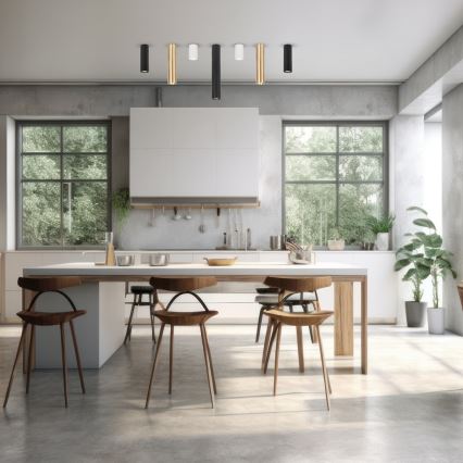 Точковий світильник GENESIS 1xGU10/8W/230V 20 см чорний