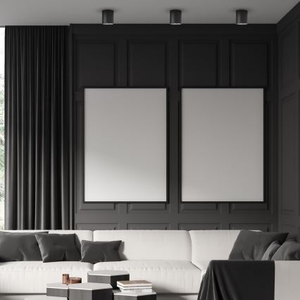 Точковий світильник GEORGE 1xE27/60W/230V діаметр 13,7 см чорний