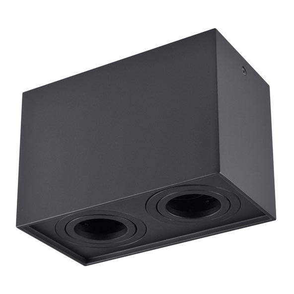 Точковий світильник HADAR Q2 2xGU10/10W/230V чорний