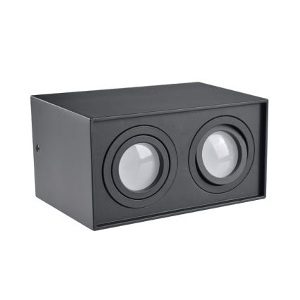 Точковий світильник HADAR Q2 2xGU10/10W/230V чорний