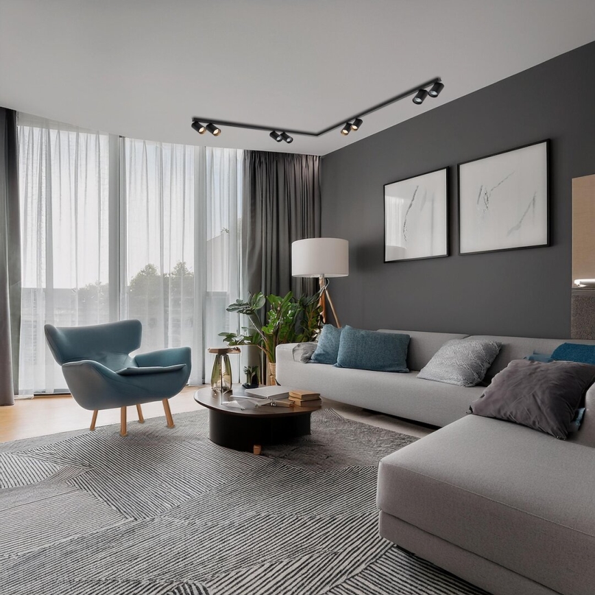 Точковий світильник HERO SPOT 8xGU10/9W/230V чорний