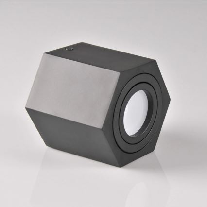 Точковий світильник HEXAGON 1xGU10/10W/230V чорний