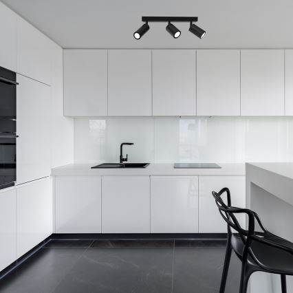 Точковий світильник HUDSON 3xGU10/8W/230V чорний