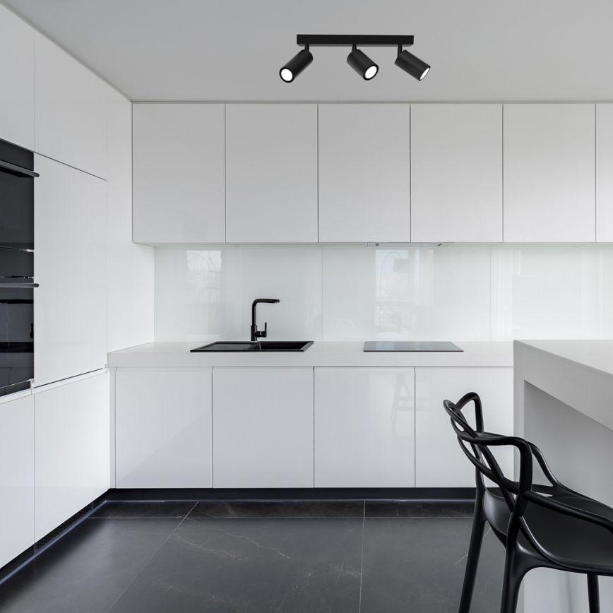 Точковий світильник HUDSON 3xGU10/8W/230V чорний