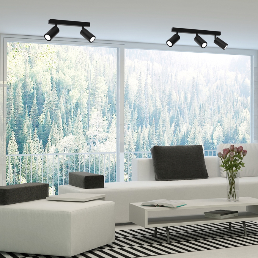 Точковий світильник HUDSON 3xGU10/8W/230V чорний