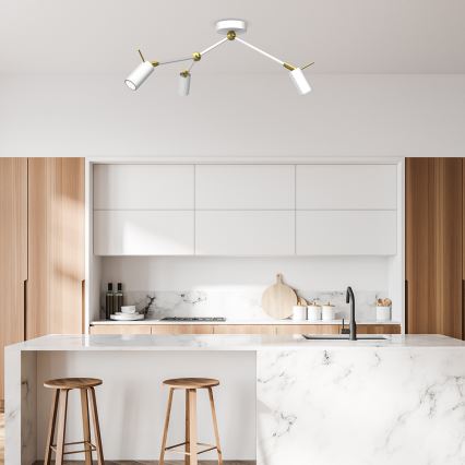 Точковий світильник IRIS 3xGU10/MR11/40W/230V білий/золотий