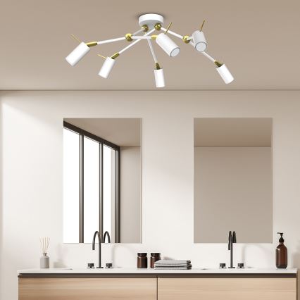 Точковий світильник IRIS 6xGU10/MR11/40W/230V білий/золотий