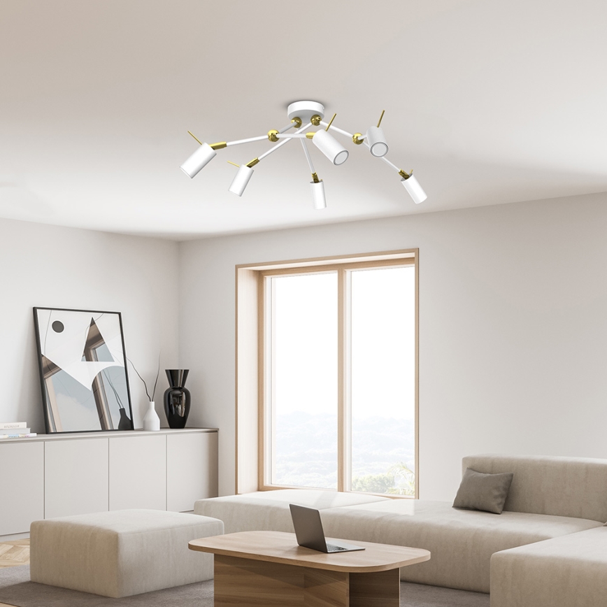 Точковий світильник IRIS 6xGU10/MR11/40W/230V білий/золотий