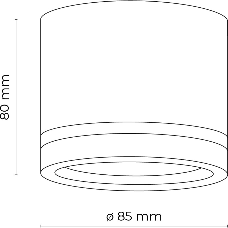 Точковий світильник JET 1xGX53/11W/230V чорний