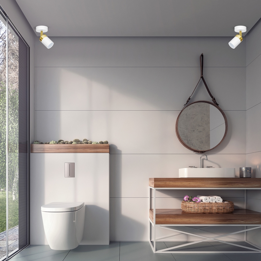 Точковий світильник JOKER 1xGU10/25W/230V білий/золотий