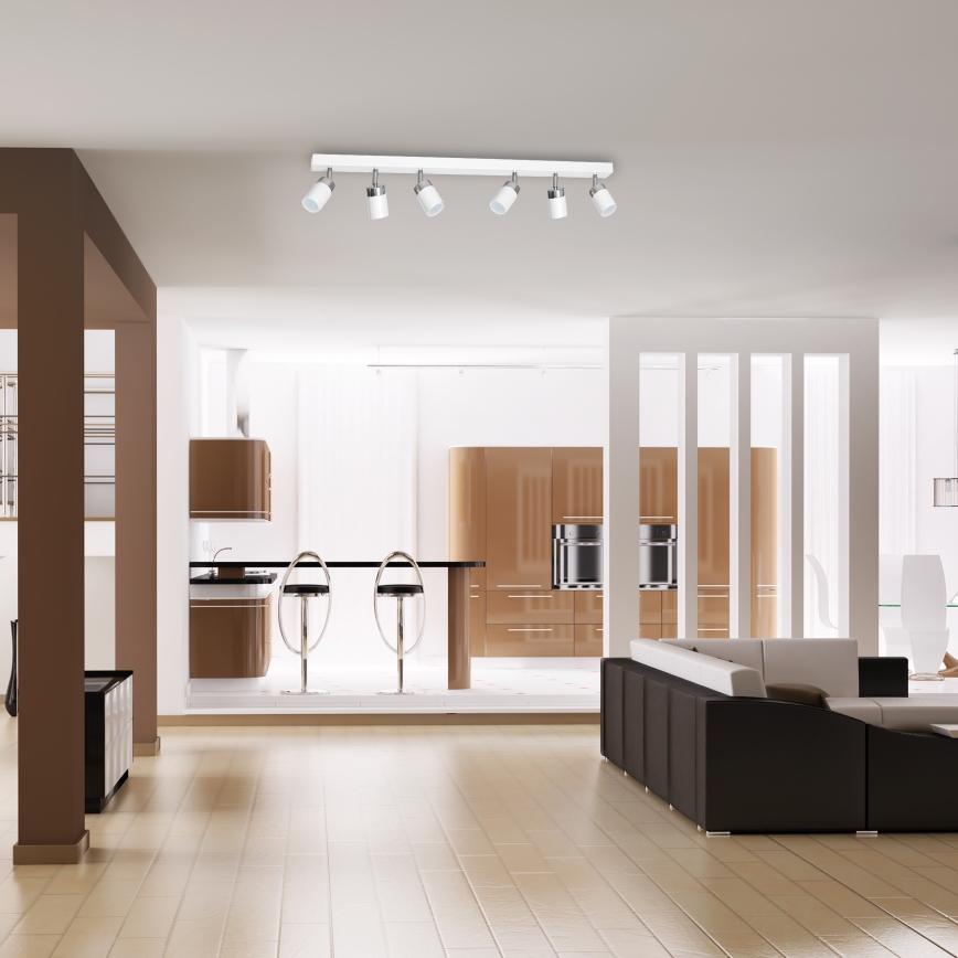 Точковий світильник JOKER 6xGU10/25W/230V білий/глянцевий хром