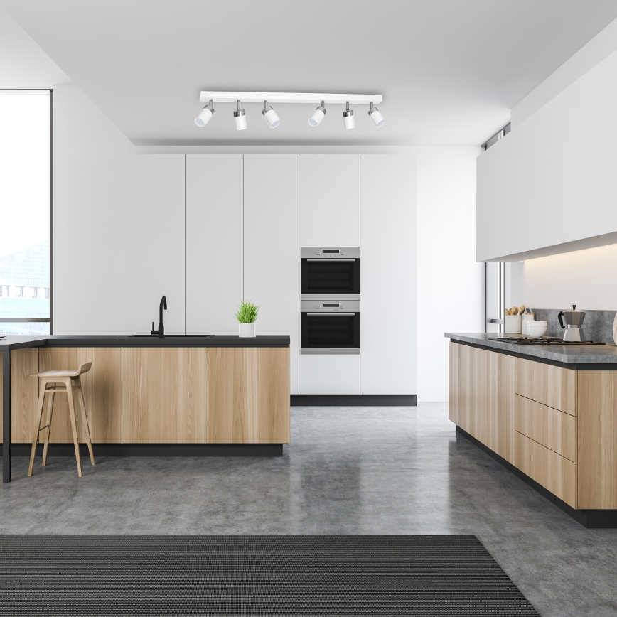 Точковий світильник JOKER 6xGU10/25W/230V білий/глянцевий хром