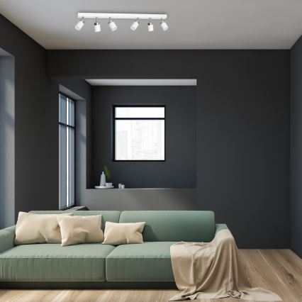 Точковий світильник JOKER 6xGU10/25W/230V білий/глянцевий хром