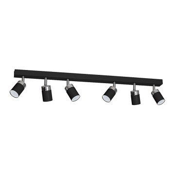 Точковий світильник JOKER 6xGU10/25W/230V чорний/блискучий хром