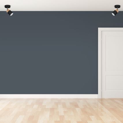 Точковий світильник JOKER BLACK WOOD 1xGU10/8W/230V