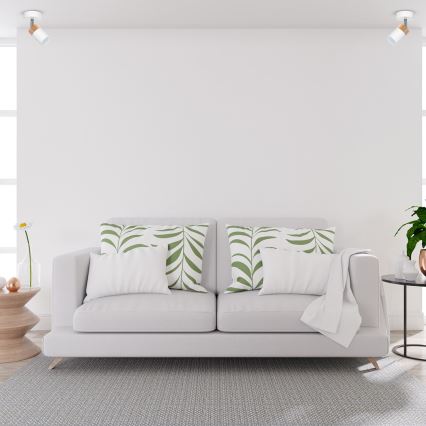 Точковий світильник JOKER WHITE WOOD 1xGU10/8W/230V