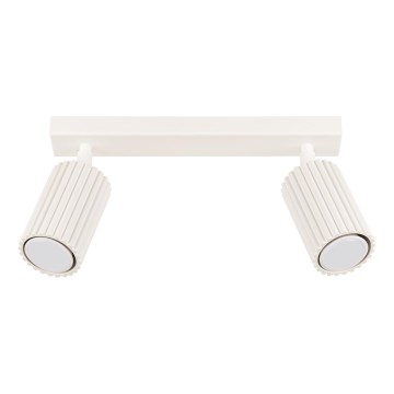 Точковий світильник KARBON 2xGU10/10W/230V кремовий