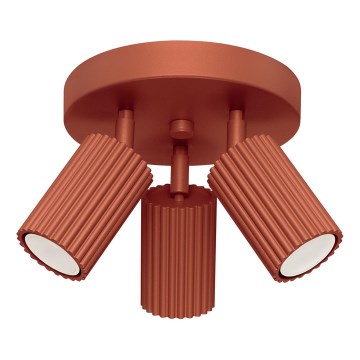 Точковий світильник KARBON 3xGU10/10W/230V червоний