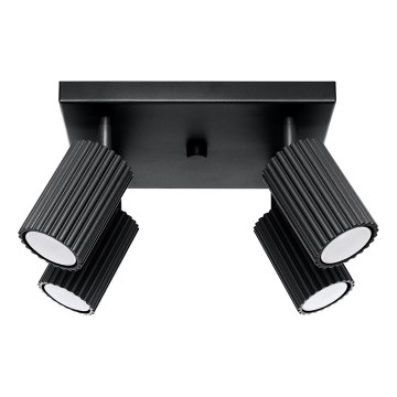 Точковий світильник KARBON 4xGU10/10W/230V чорний