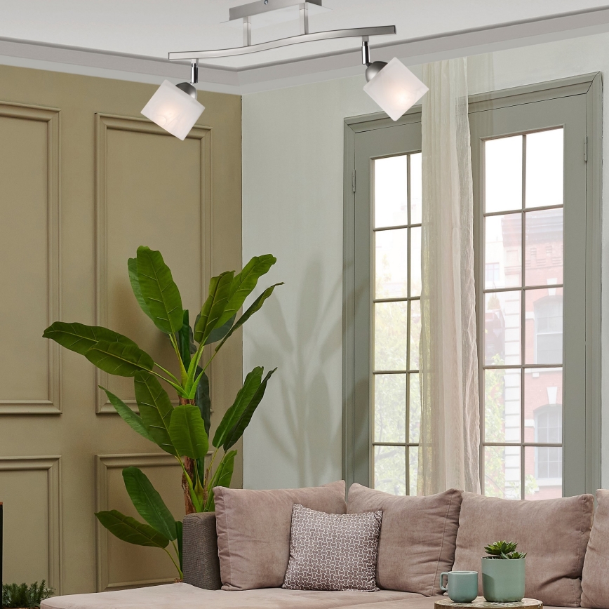 Точковий світильник KLARA 2xE14/40W/230V матовий хром