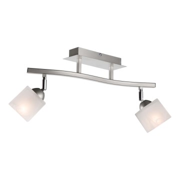 Точковий світильник KLARA 2xE14/40W/230V матовий хром