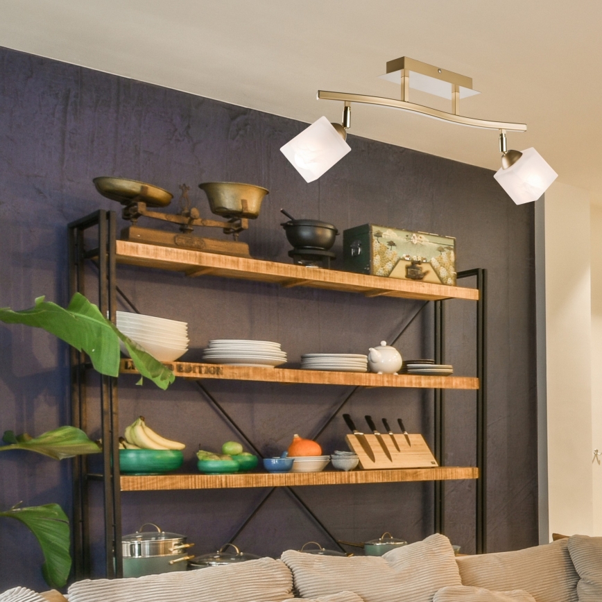 Точковий світильник KLARA 2xE14/40W/230V золотий