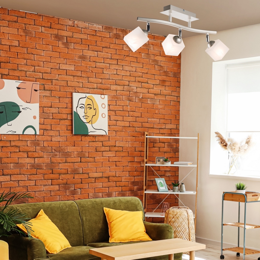 Точковий світильник KLARA 3xE14/40W/230V матовий хром