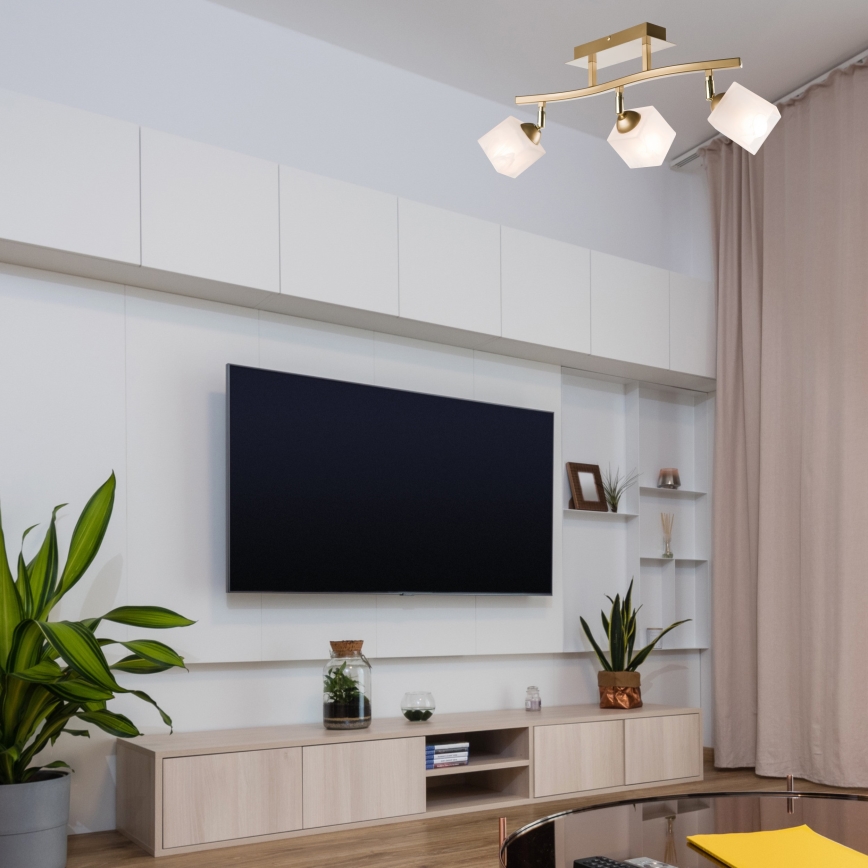 Точковий світильник KLARA 3xE14/40W/230V золотий