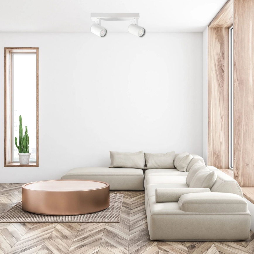 Точковий світильник LYNX 2xGU10/10W/230V білий