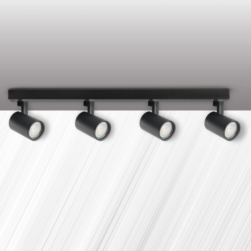 Точковий світильник LYNX 4xGU10/10W/230V чорний