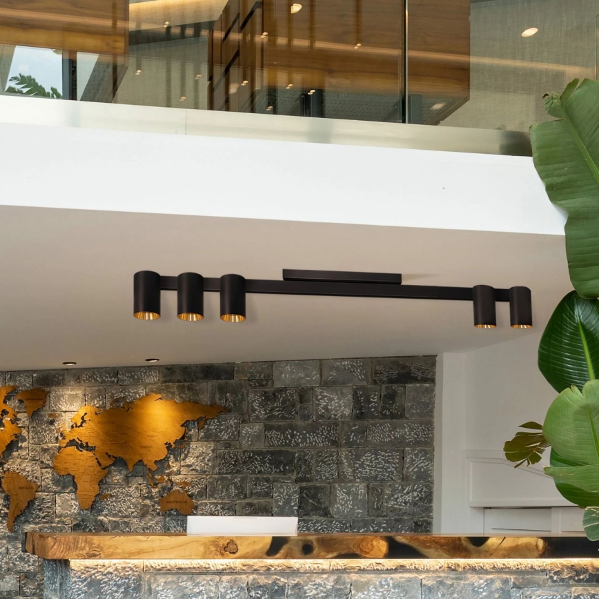 Точковий світильник MARIBEL 5xGU10/10W/230V чорний