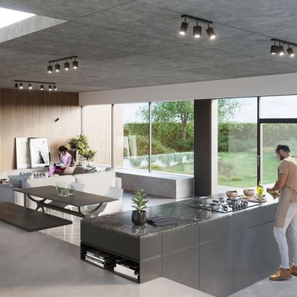 Точковий світильник MERIDA 4xGU10/40W/230V чорний