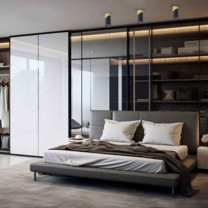 Точковий світильник NEO 1xGU10/8W/230V чорний/золотий