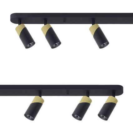 Точковий світильник NEO 6xGU10/8W/230V чорний/золотий