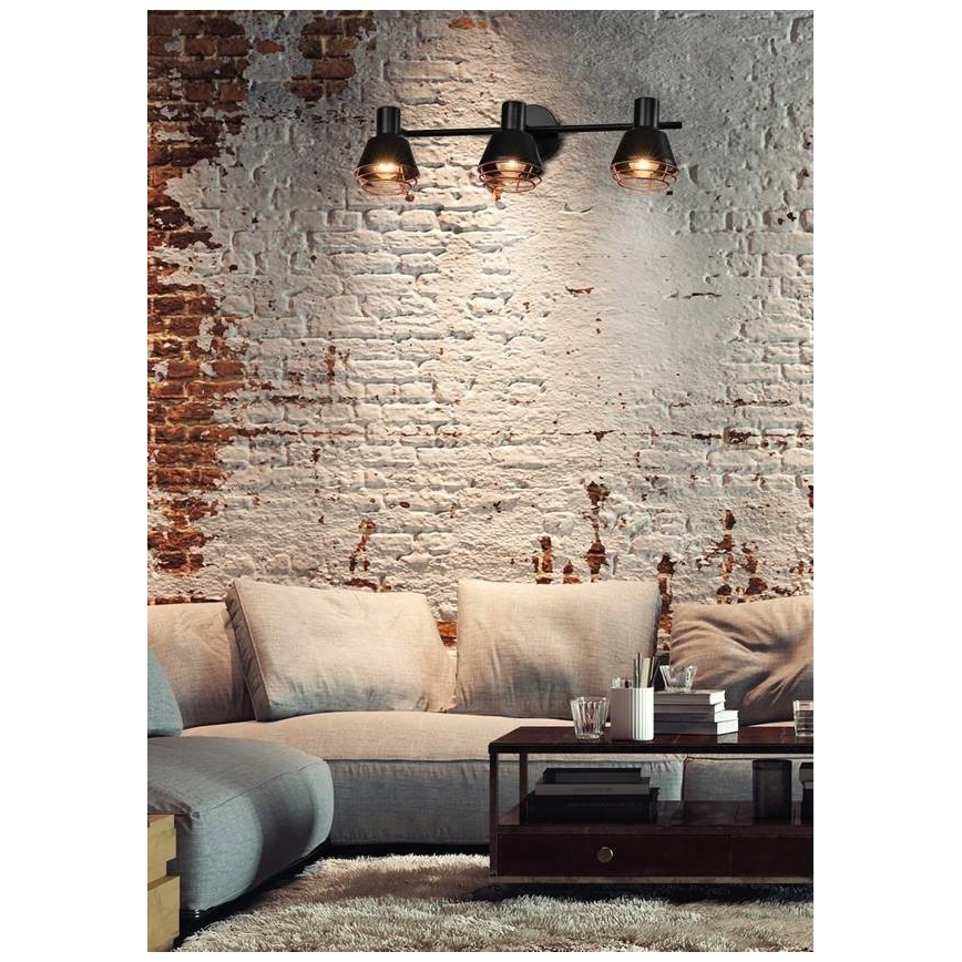 Точковий світильник NERIA 3xE14/40W/230V чорний/мідний