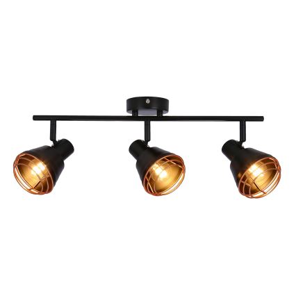 Точковий світильник NERIA 3xE14/40W/230V чорний/мідний