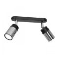 Точковий світильник NEST 2xGU10/8W/230V чорний/глянцевий хром