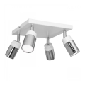 Точковий світильник NEST 4xGU10/8W/230V білий/глянцевий хром