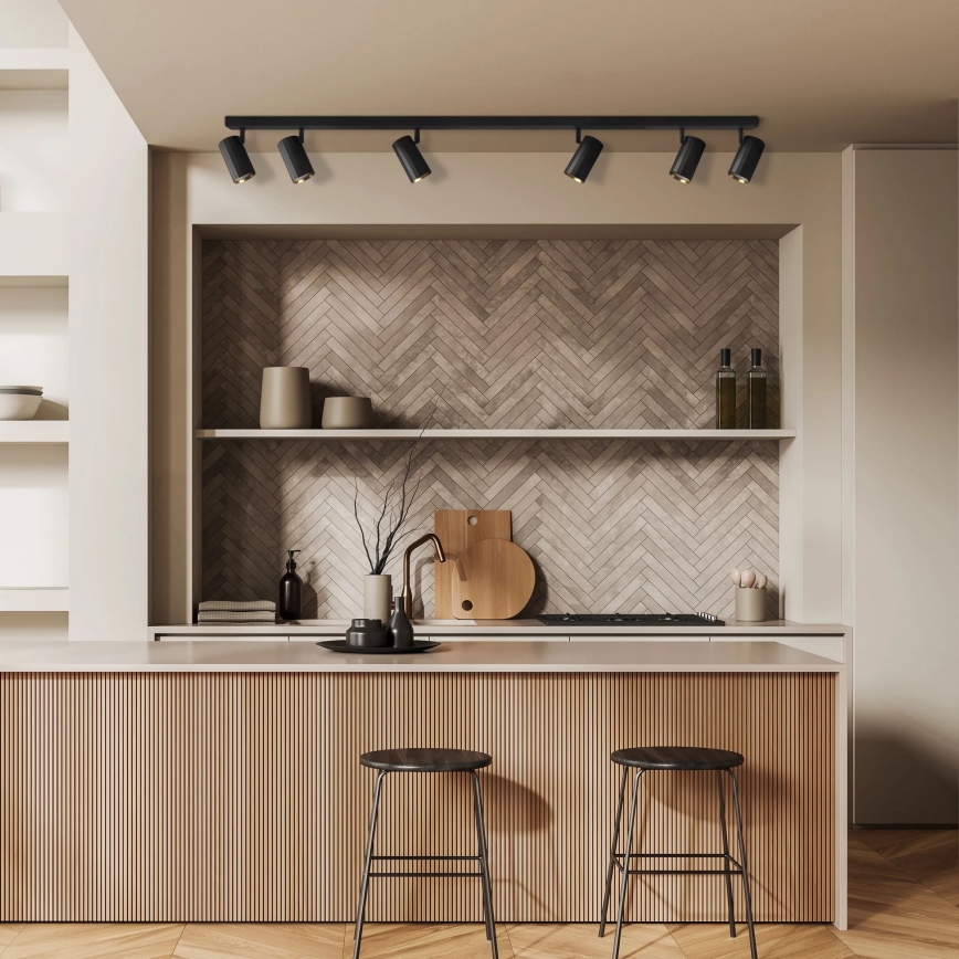 Точковий світильник NICEA 6xGU10/10W/230V чорний